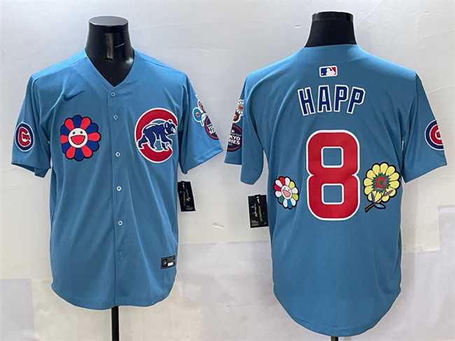 Men's Chicago Cubs #8 Ian Happ Blue 2025 Tokyo Series 2nd Alternate Limited Stitched Jersey,We sell and wholesale Men's Chicago Cubs #8 Ian Happ Blue 2025 Tokyo Series 2nd Alternate Limited Stitched Jersey on line form chian!